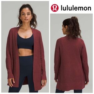 Lululemon Cashlu™ Sweater Wrap in Heathered Mulled Wine